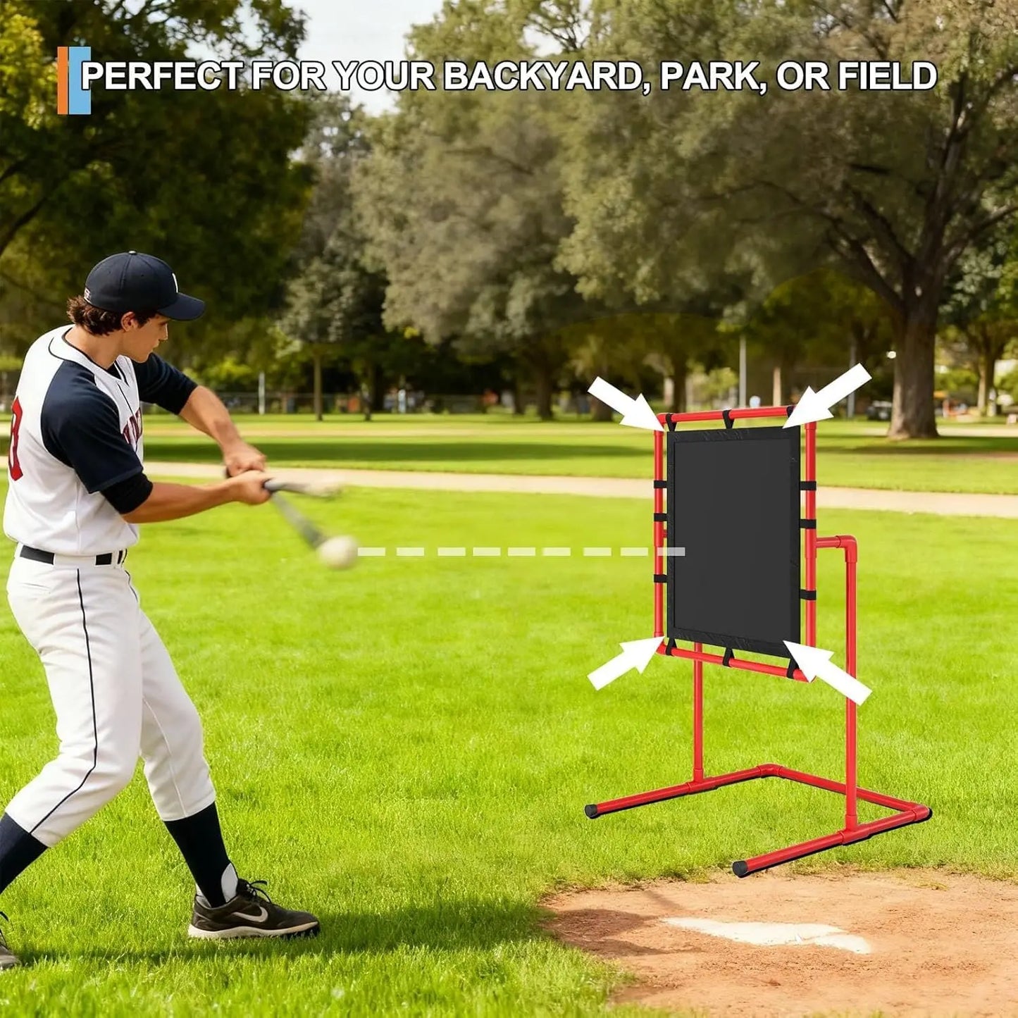 HiMISS Baseball Strike Zone Pitching Trainer for Plastic Balls