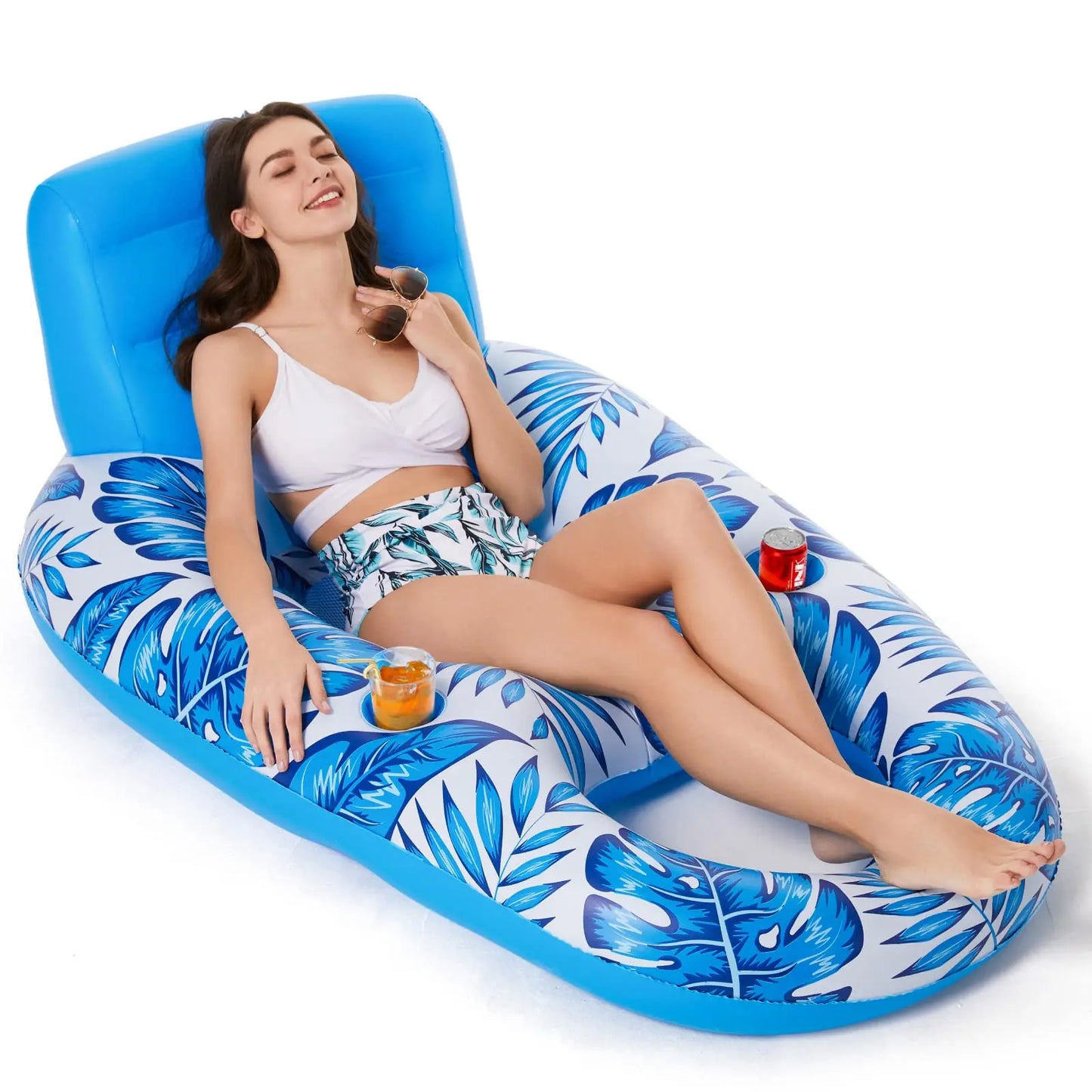 Inflatable Pool Float Lounger For Adults For Swimming Pools And Lakes