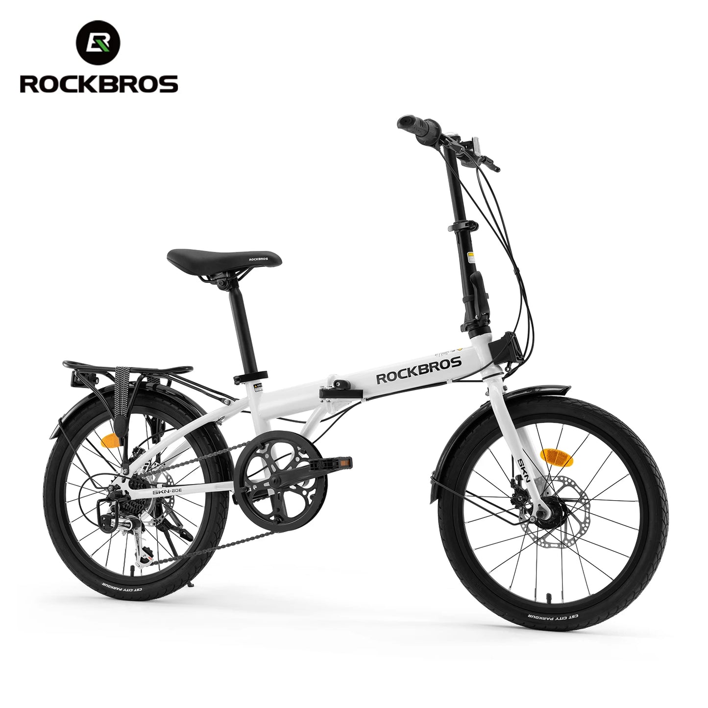 ROCKBROS Folding Bike 7Speed Disc Brake Carbon Steel Frame