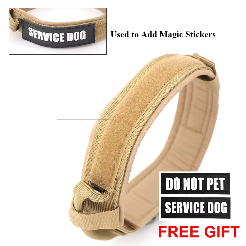 PETRAVEL Tactical Dog Collar And Leash Set With Control Handle