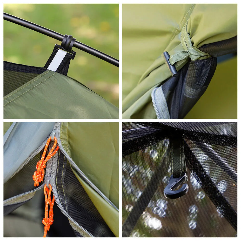 Night Cat Upgraded Backpacking Tents 1- 2 Persons Easy Clip Setup Camping Tent Adults Heavy Rainproof Compact Lightweight