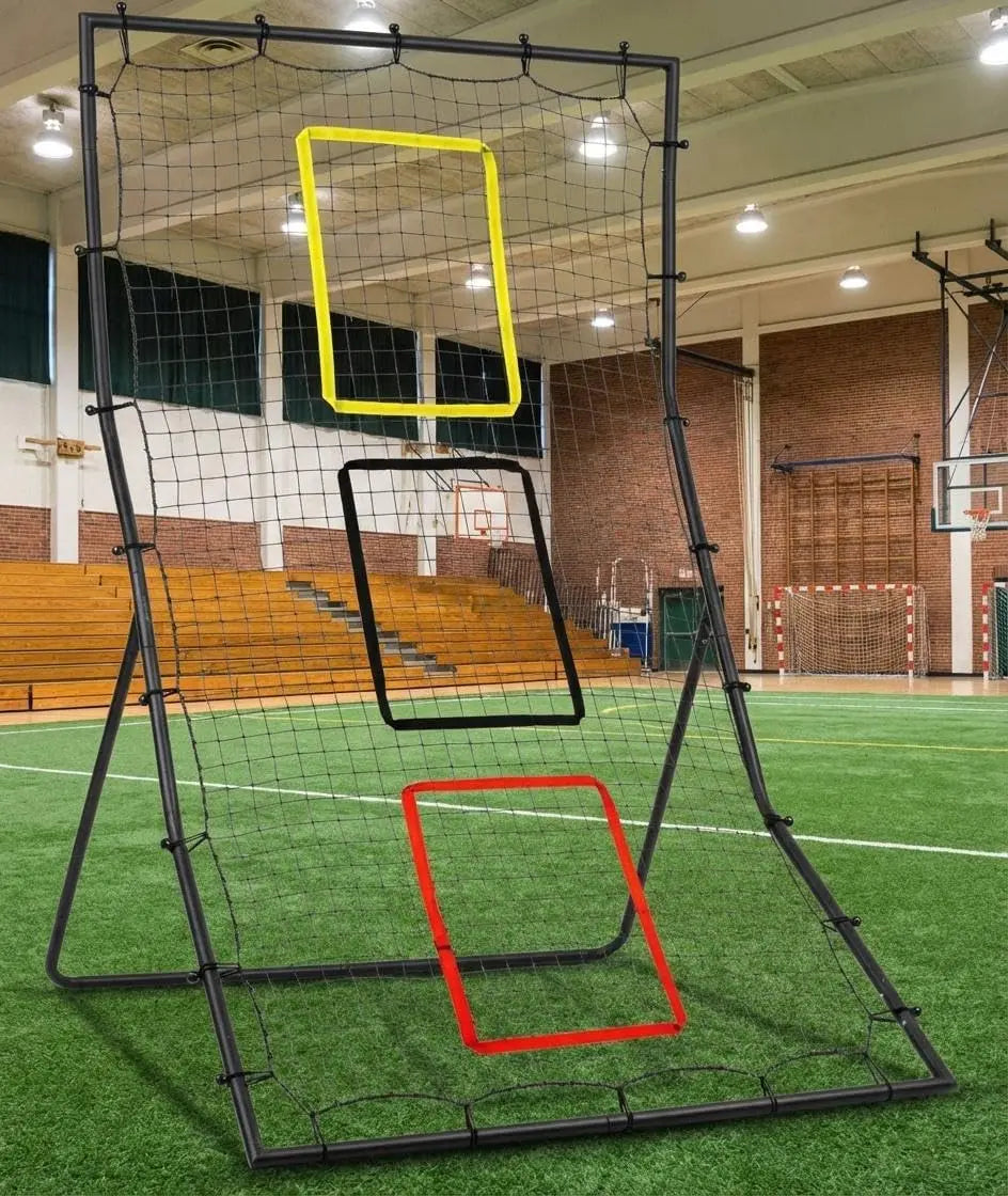 HiMISS Softball Back Net Rebounder With Strike Zone For Practice