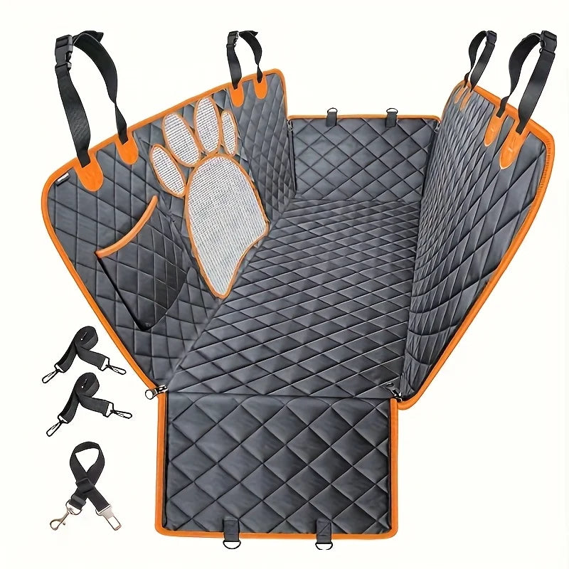 NONECN Dog Seat Cover Hammock For Cars Waterproof Heavy Duty