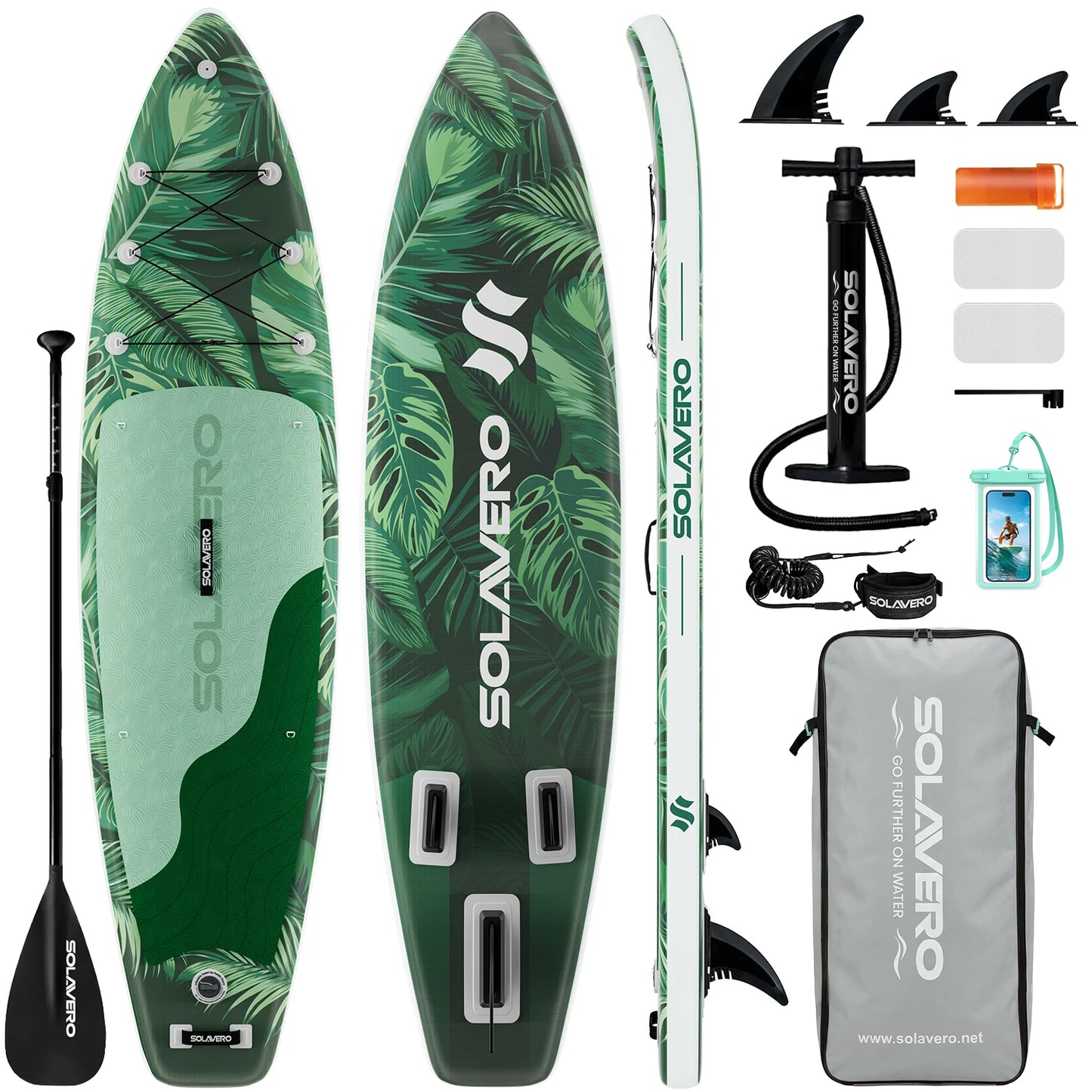 Inflatable SUP Board With Full Accessories Pack And Adjustable Paddle