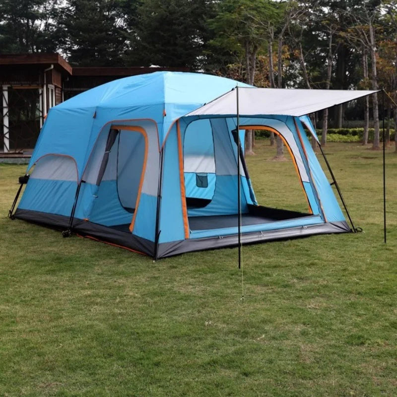 YC-01 Family Camping Tent With Removable Awning Windproof Waterproof