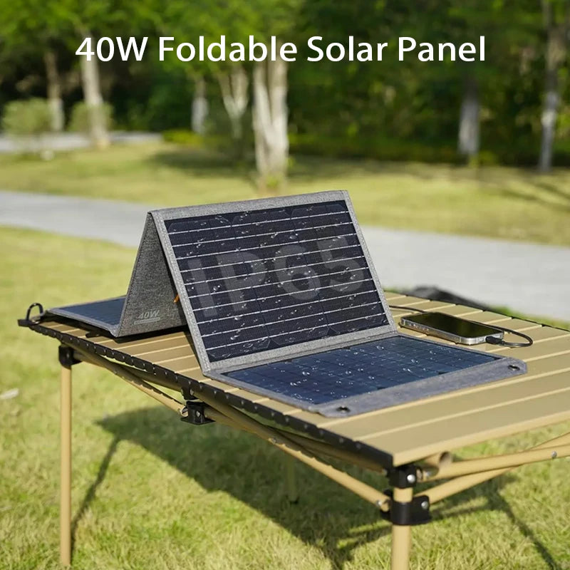 MHPOWOS Solar Panel Charger 40W/80W QC3.0 USB-C IP67