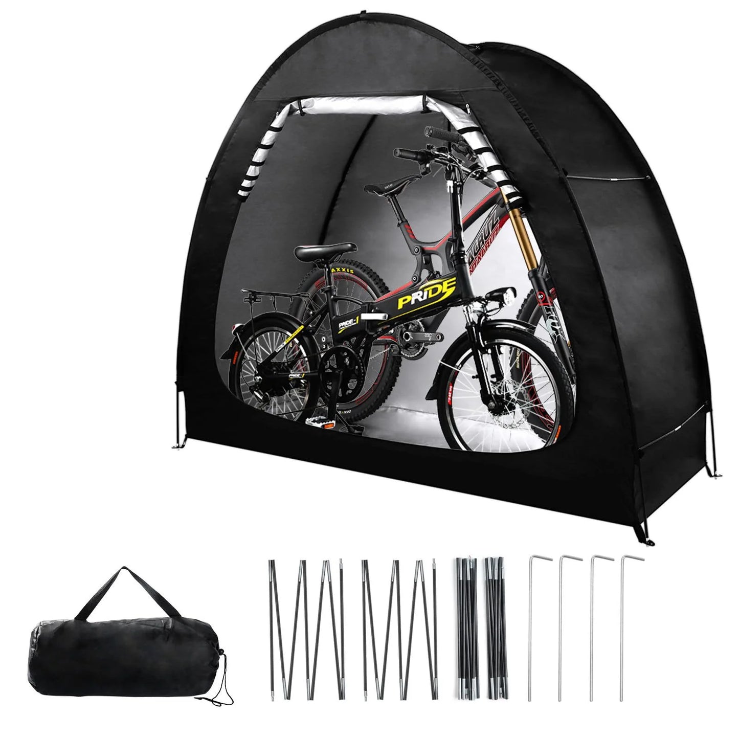 Outdoor Foldable Bicycle Tent Shelter Waterproof Storage