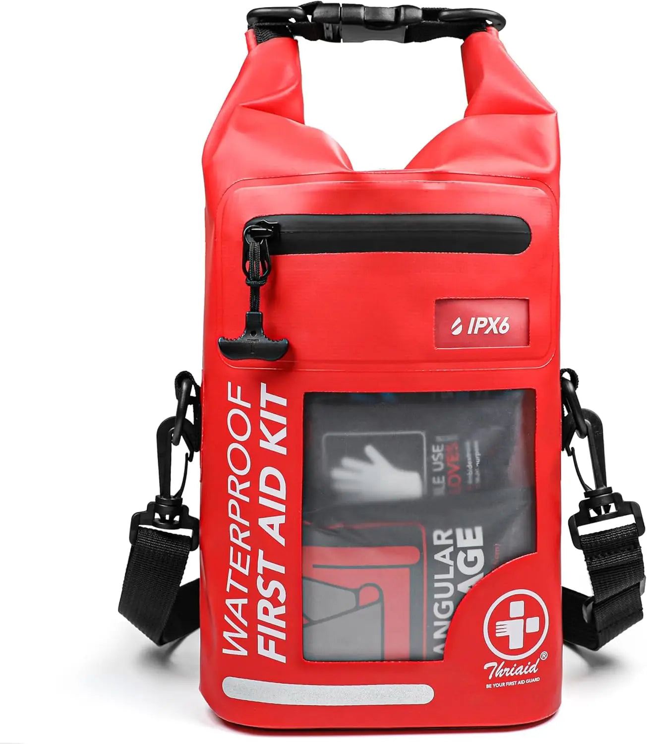 Waterproof 250 Piece First Aid Kit With Reflective Dry Bag For Outdoors