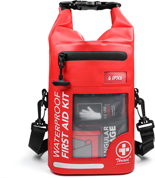 Waterproof 250 Piece First Aid Kit With Reflective Dry Bag For Outdoors