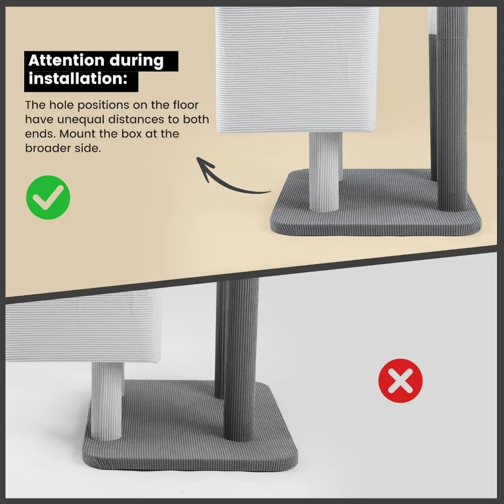 NBVCX Multi-Level Cat Tree Tower With Sisal Scratching Post