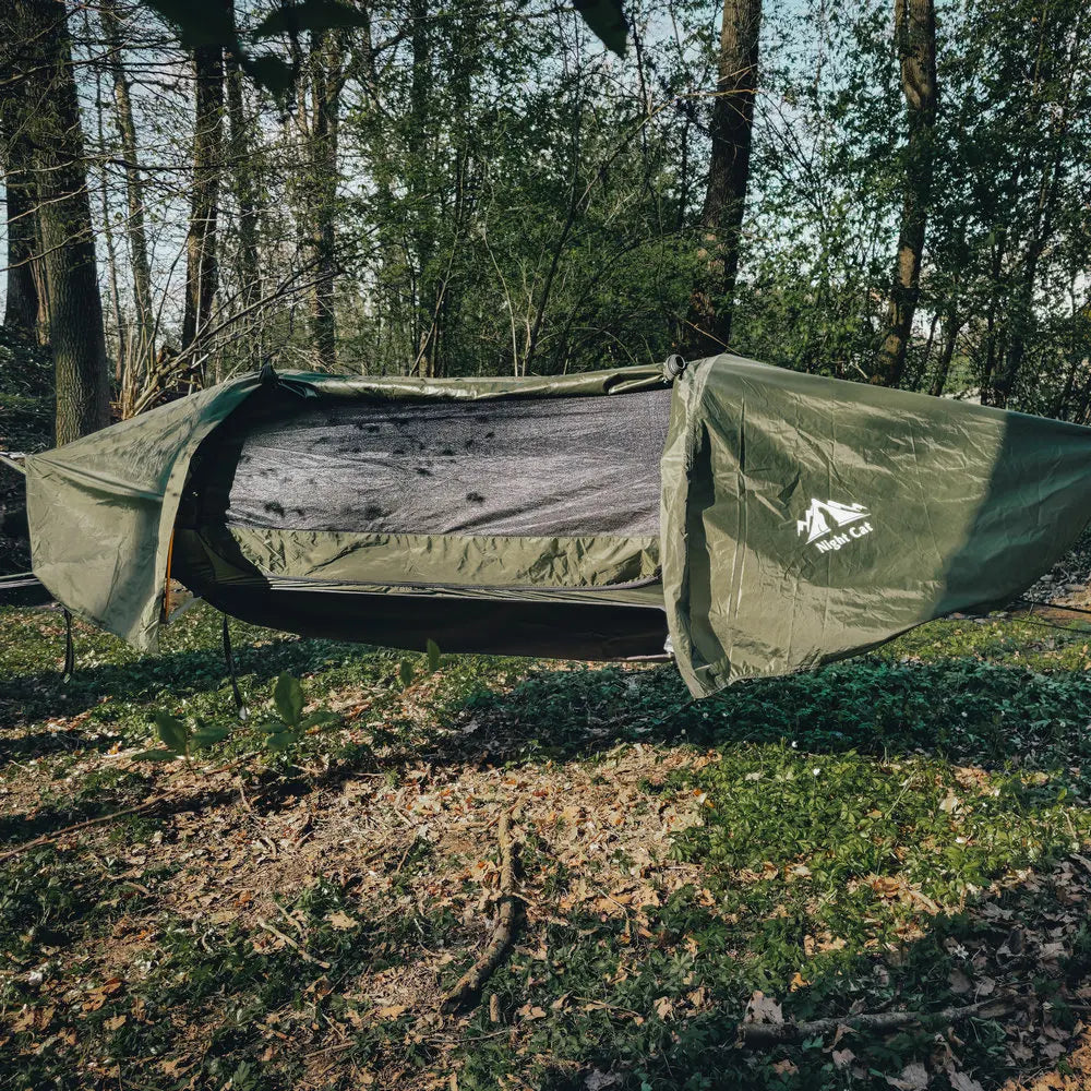 Night Cat Hammock Tent With Mosquito Net And Rainfly