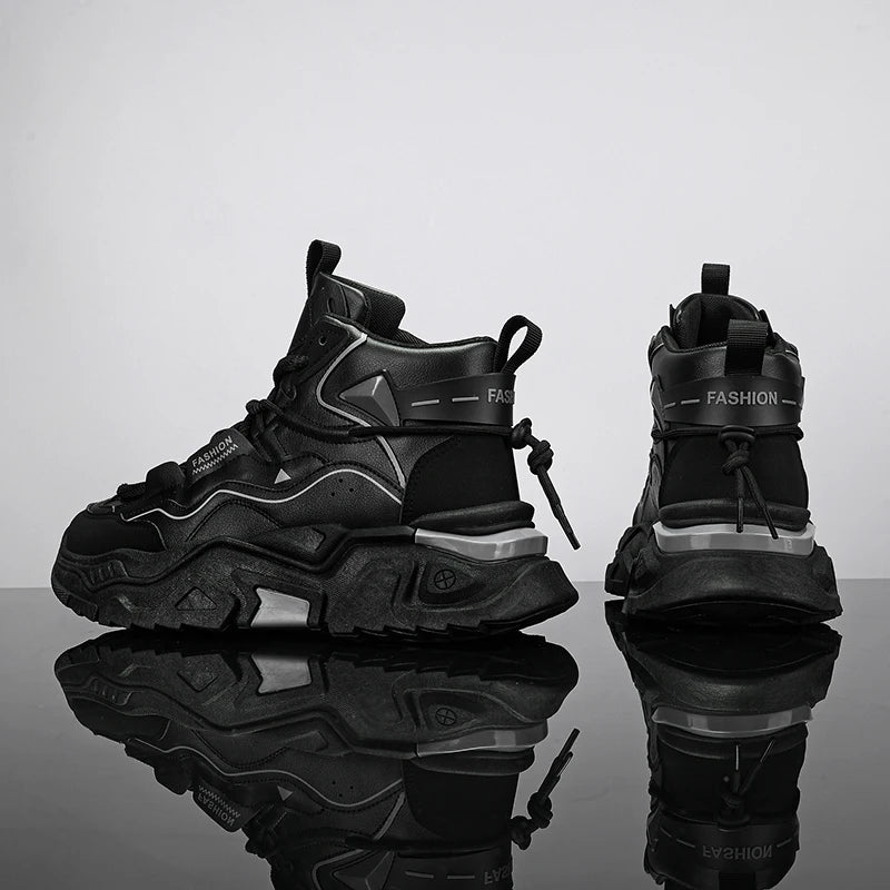Men's Casual Breathable Sports Shoes With Mid-Cut Support