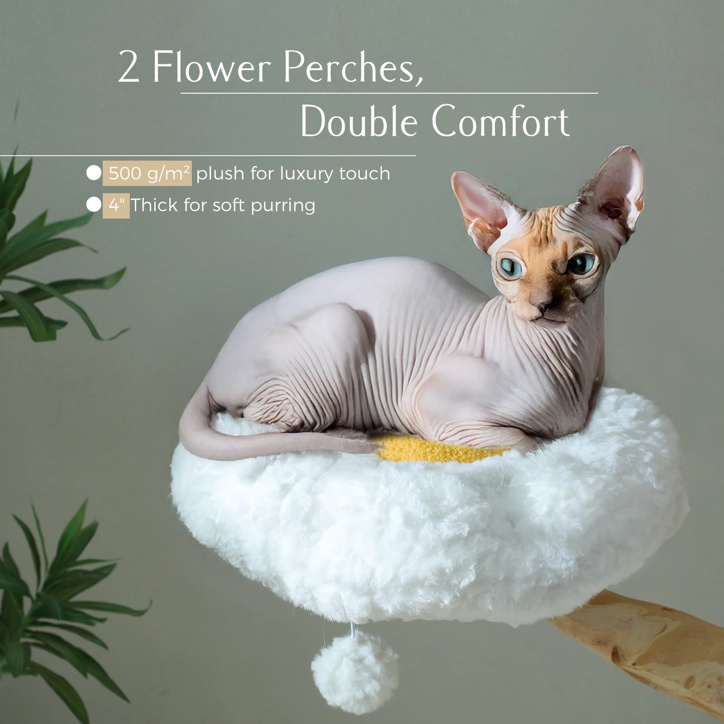 PAWZ Road Large Cat Tree Tower With Sisal Post Basket
