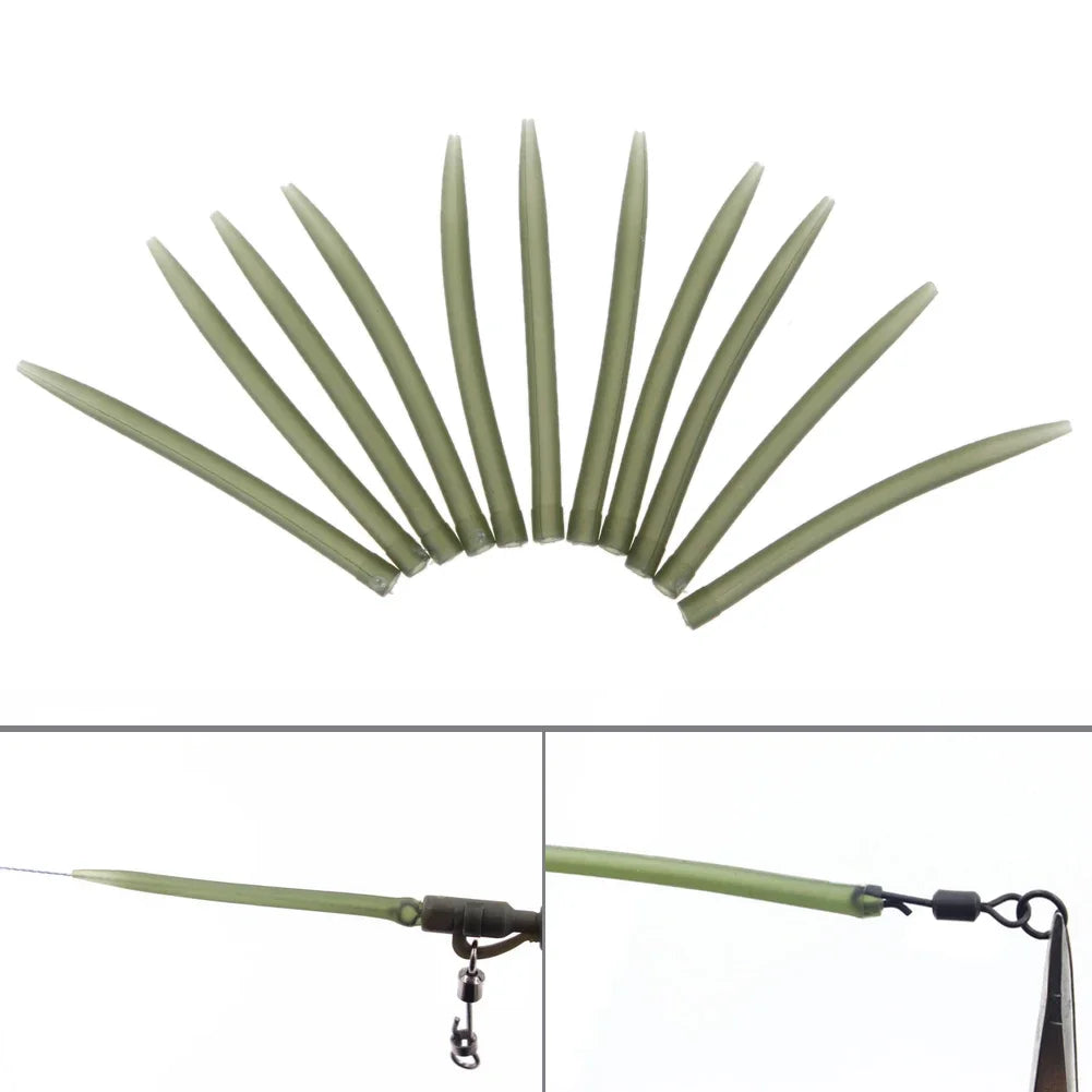 Carp Fishing Accessories Lead Clip Quick Change Swivel Tail Rubber Anti Tangle Sleeves for Carp Rigs Coarse Fishing Tackle