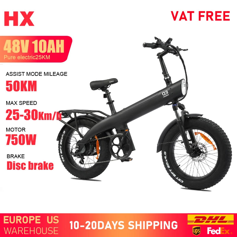 HX Q3 2000W Fat Tire Electric Bike