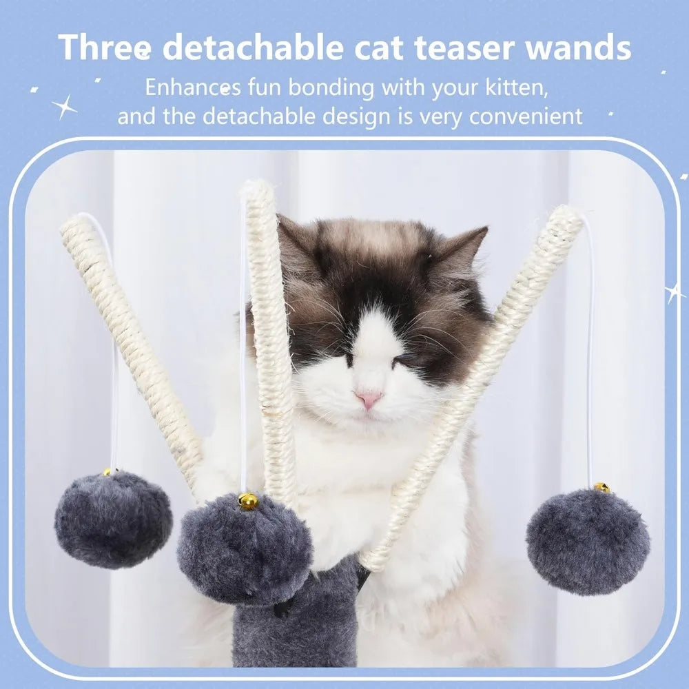 NBVCX Cat Tree Tower With Scratching Posts And Cozy Hammock