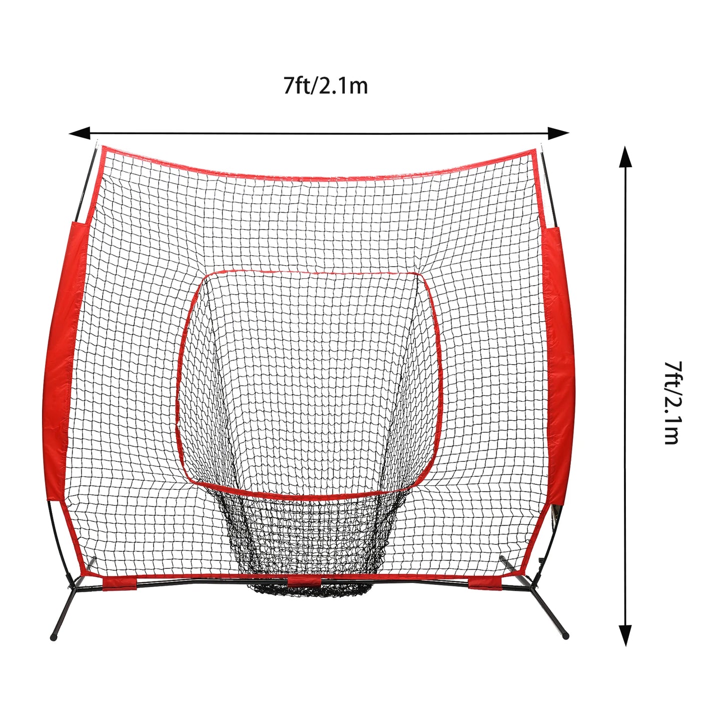 Baseball Softball Hitting Pitching Net With Carry Bag