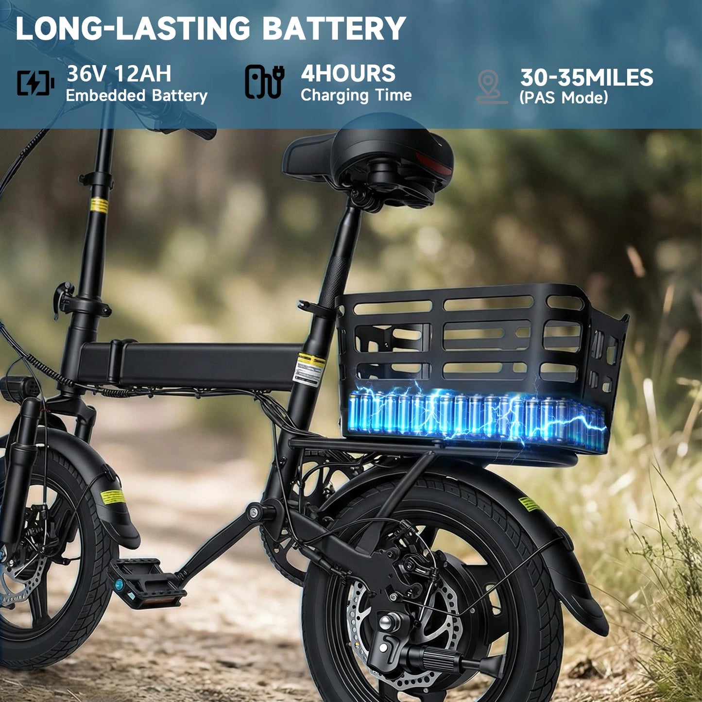 Folding Electric Bicycle 500W Lithium Battery Urban Commuter