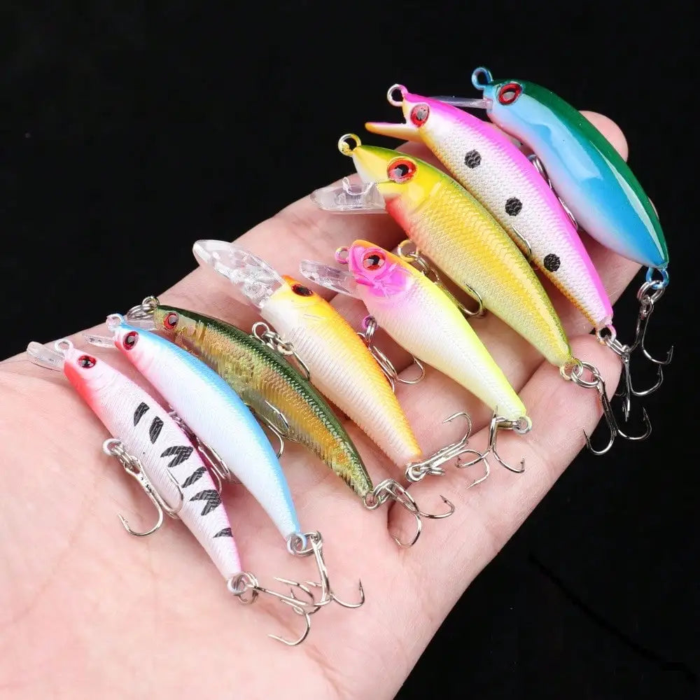 Fishing Lure Kit 30pcs Hard Bait Popper Crankbait Set