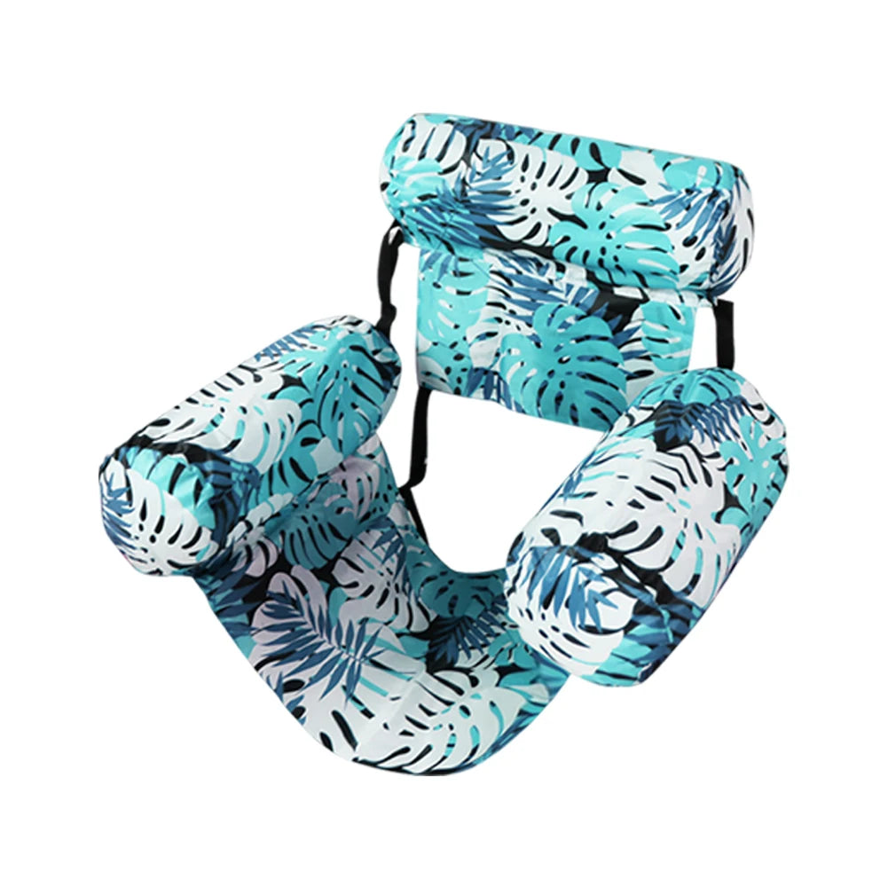 APWIKOGER Inflatable Pool Lounger Chair With Arm and Backrest