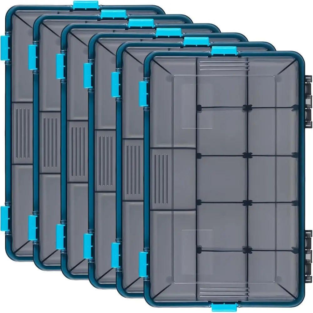 Waterproof Tackle Boxes With Removable Dividers For Freshwater And Saltwater