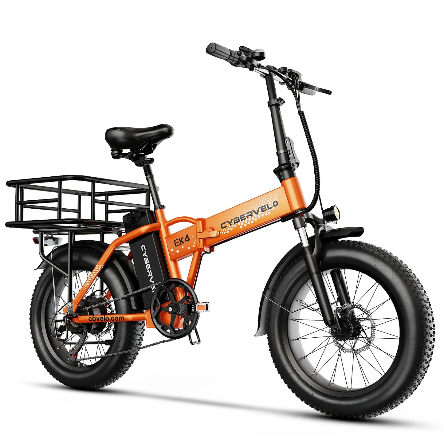 CYBERVELO EK4 Folding Electric Bike 1000W 48V Battery 30 MPH