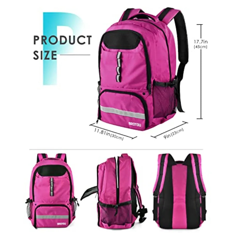 Soccer Sports Backpack With Ball Holder And Shoe Compartment